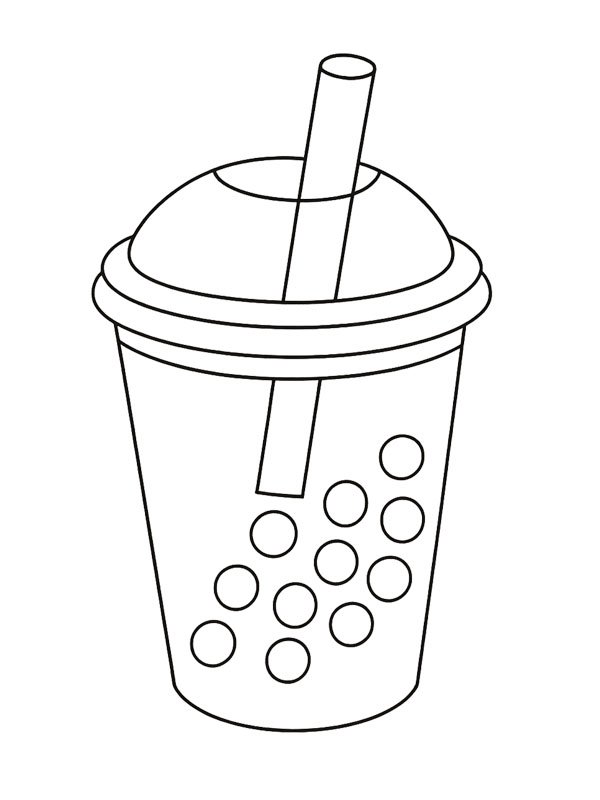 Bubble tea Målarbild Bubble tea Målarbild
