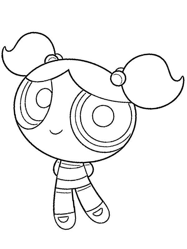 Bubblan (Powerpuffpinglorna) Målarbild Bubblan (Powerpuffpinglorna) Målarbild