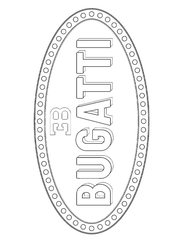 Bugatti Logga Målarbild