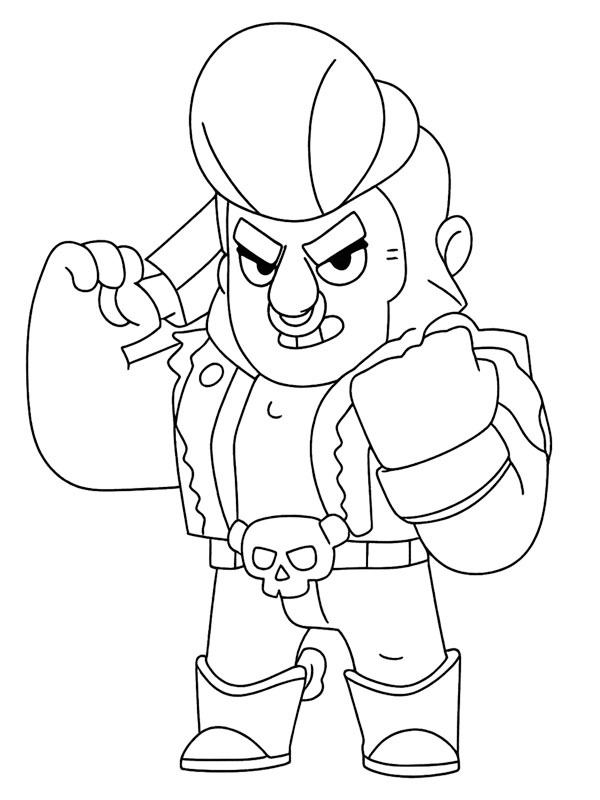 Bull Brawl Stars Målarbild Bull Brawl Stars Målarbild