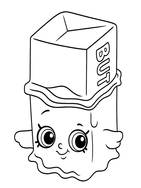 Buttercup Shopkins Målarbild Buttercup Shopkins Målarbild