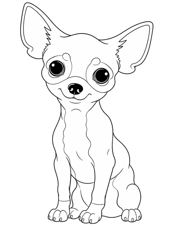 Chihuahuavalp Målarbild