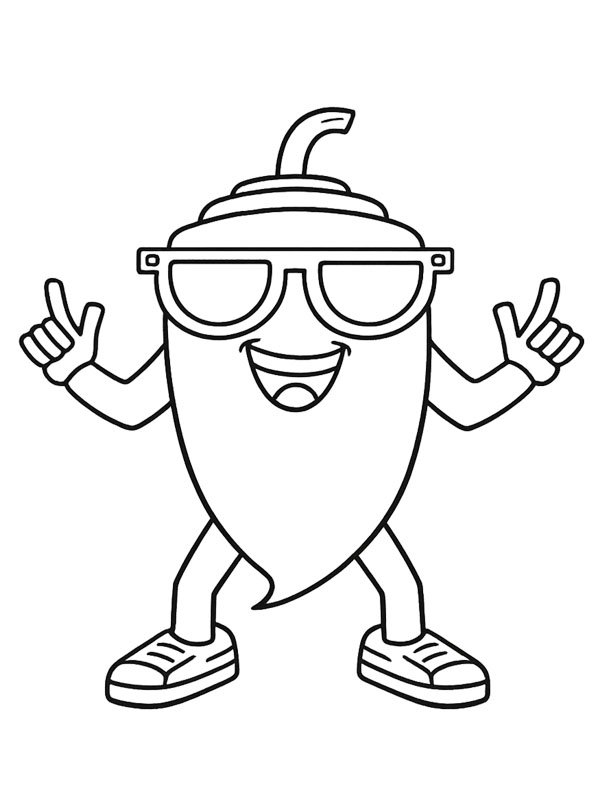 Chillin Chili (Steal a Brainrot) Målarbild