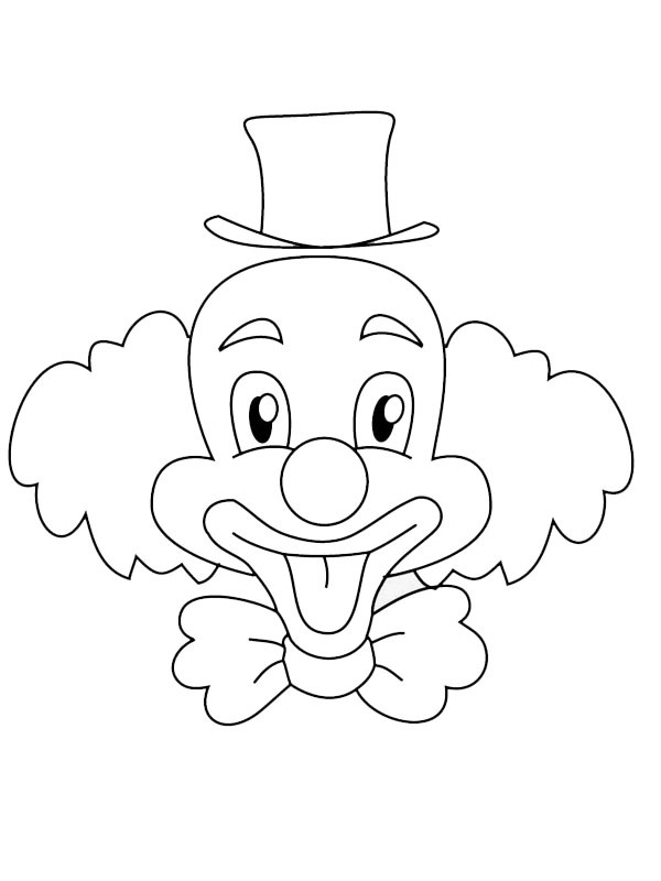 Clownansikte Målarbild Clownansikte Målarbild