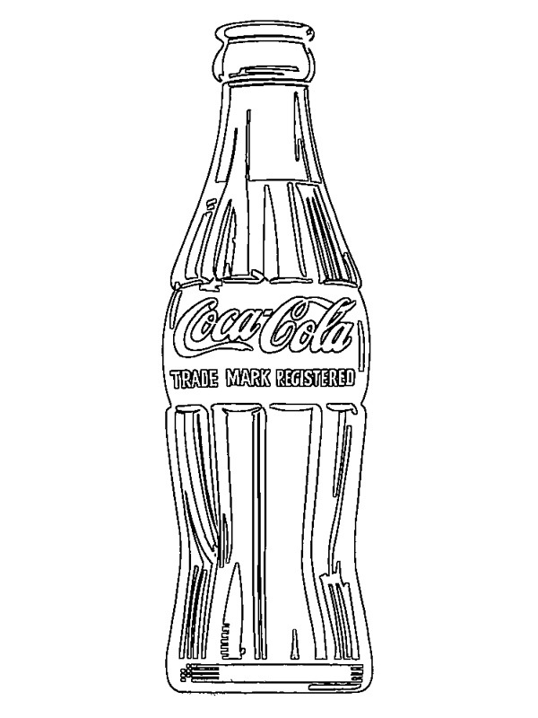Coca cola-flaska Målarbild