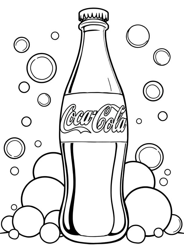 Coca cola-flaska Målarbild Coca cola-flaska Målarbild