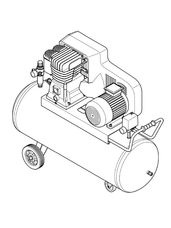 Kompressor Målarbild Kompressor Målarbild