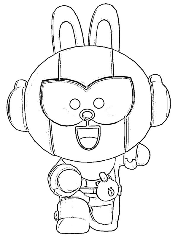 Cony Max Brawl Stars Målarbild Cony Max Brawl Stars Målarbild