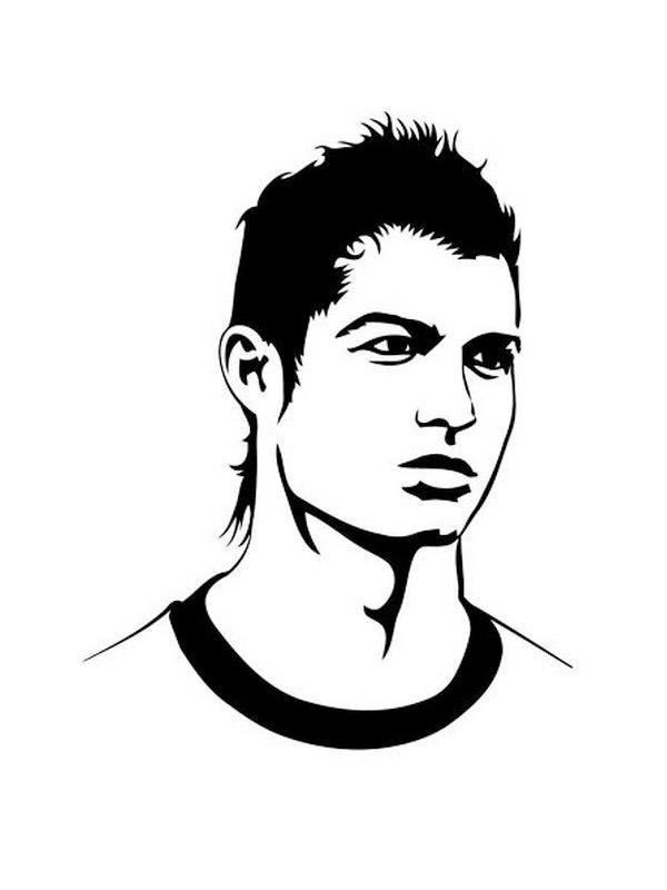 Cristiano Ronaldo Målarbild
