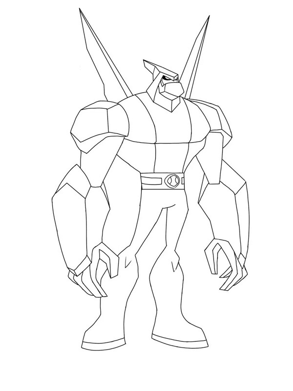 Diamanthuvudet (Ben 10) Målarbild Diamanthuvudet (Ben 10) Målarbild