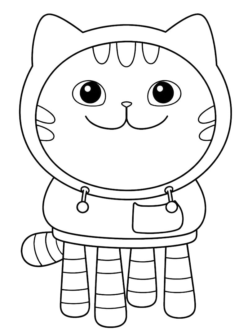 DJ Kattfnatt (Gabbys docksk&aring;p) Målarbild