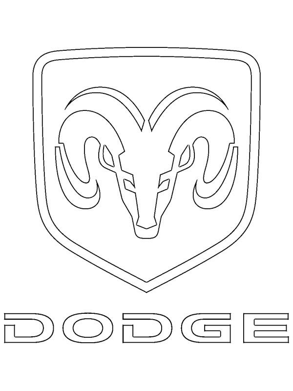 Dodge logga Målarbild