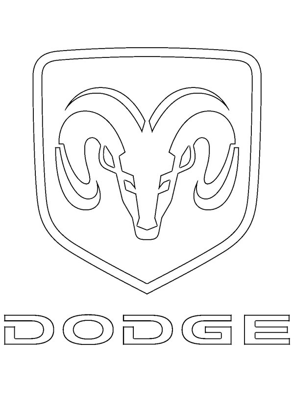 Dodge logga Målarbild Dodge logga Målarbild