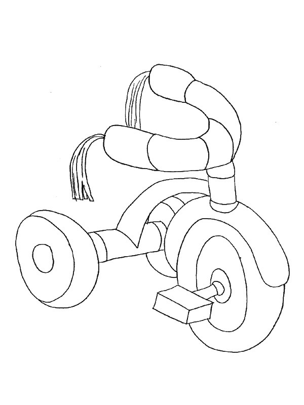 Trehjuling Målarbild
