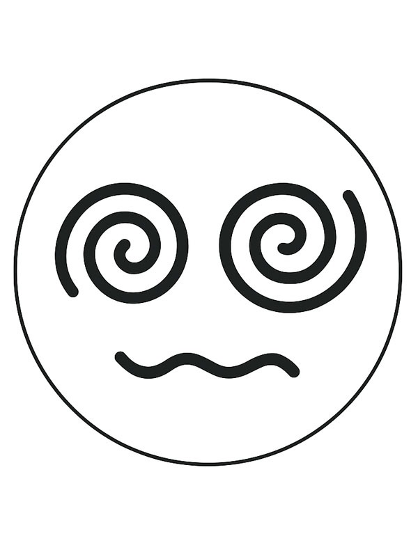 Yrsel emoji Målarbild