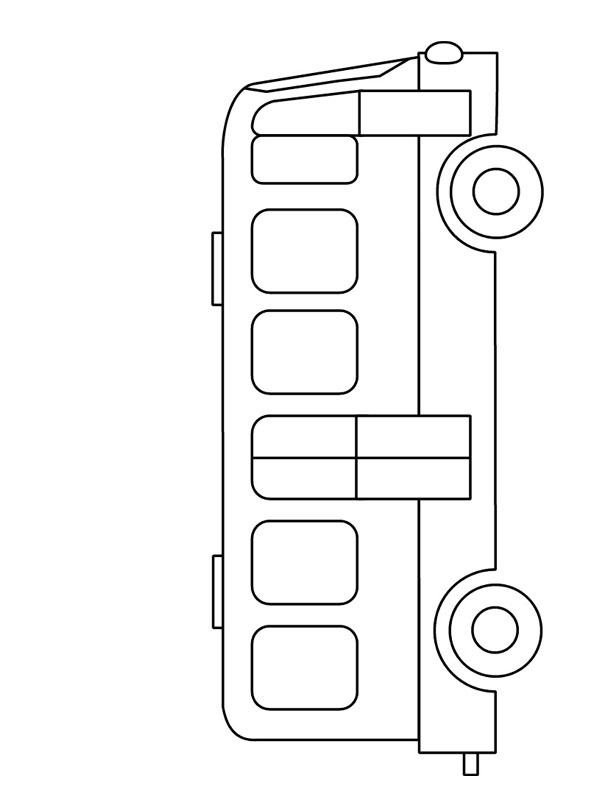 Enkel buss Målarbild