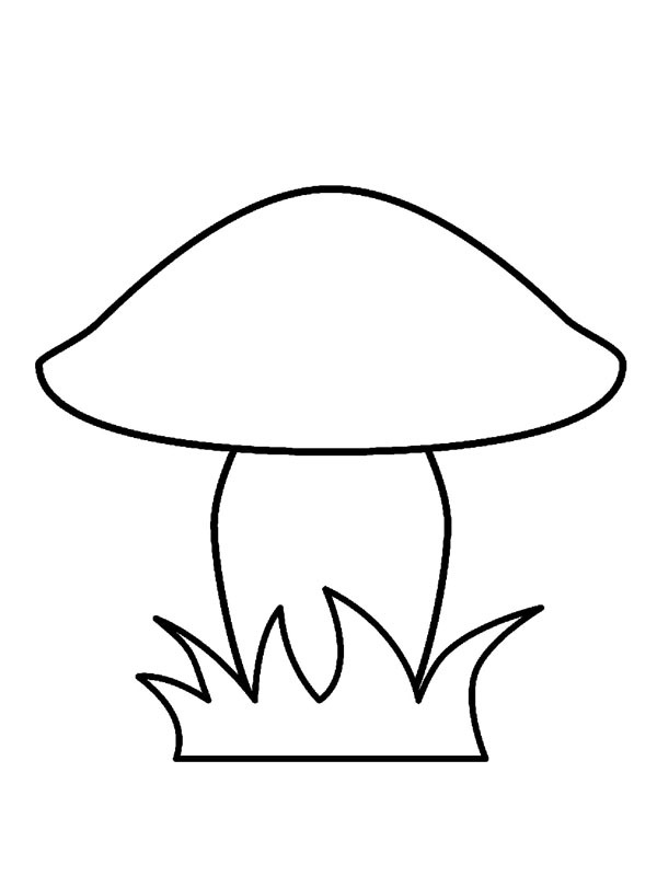 Enkel svamp Målarbild Enkel svamp Målarbild