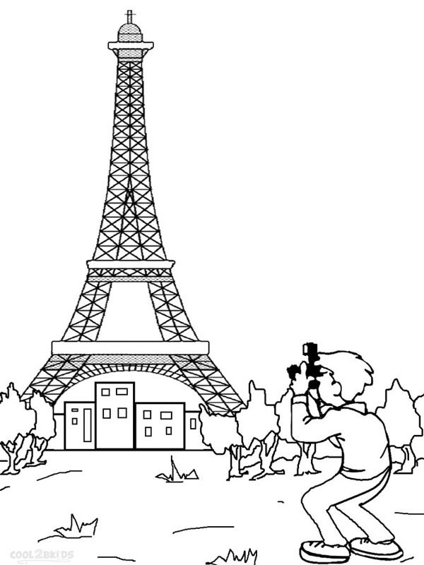 Tar bilder av Eiffeltornet Målarbild