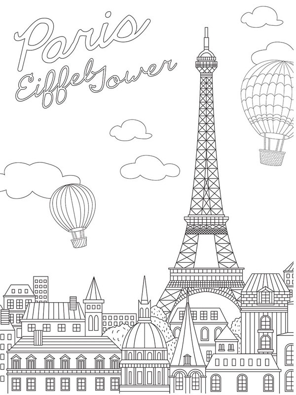 Eiffeltornet Målarbild
