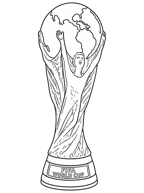 FIFA VM-pokalen 2026 Målarbild FIFA VM-pokalen 2026 Målarbild