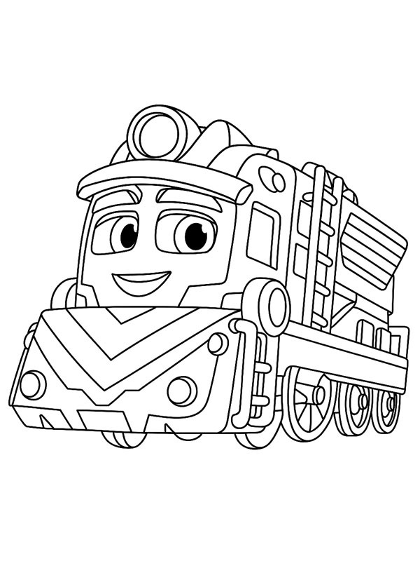 Freight Nate (Mighty Express) Målarbild Freight Nate (Mighty Express) Målarbild