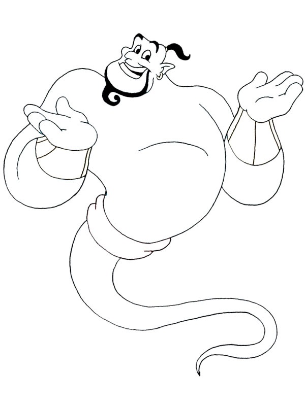 Anden Genie (Aladdin) Målarbild Anden Genie (Aladdin) Målarbild
