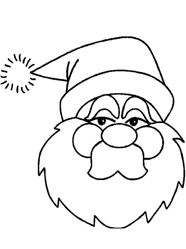 Jultomtens ansikte Målarbild Jultomtens ansikte Målarbild