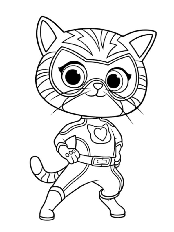 Ginny (Superkattungar) Målarbild Ginny (Superkattungar) Målarbild