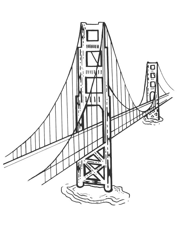 Golden Gate-bron Målarbild