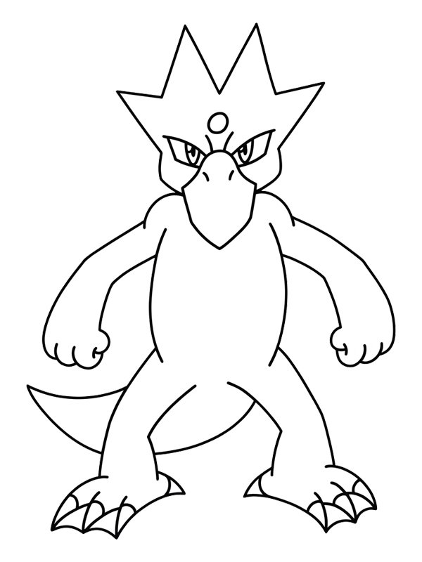 Golduck (Pok&eacute;mon) Målarbild