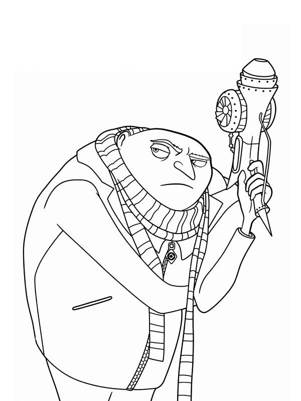 Gru Minioner Målarbild Gru Minioner Målarbild