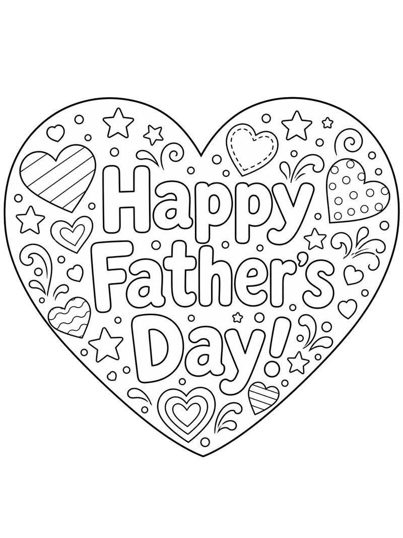 Glad fars dag, pappa Målarbild