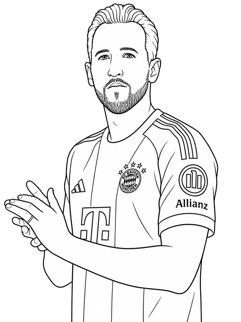 Harry Kane Målarbild Harry Kane Målarbild