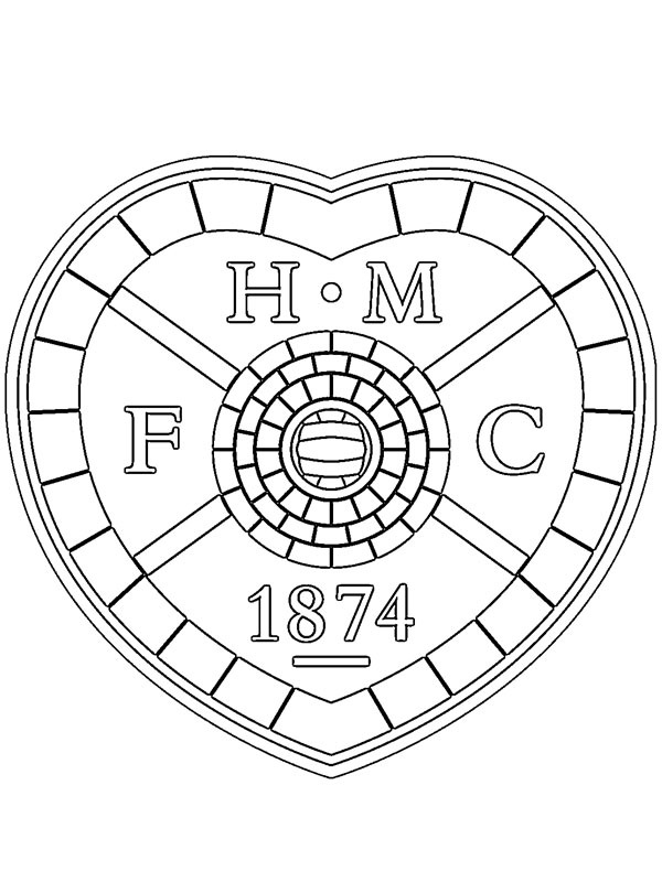 Heart of Midlothian FC Målarbild
