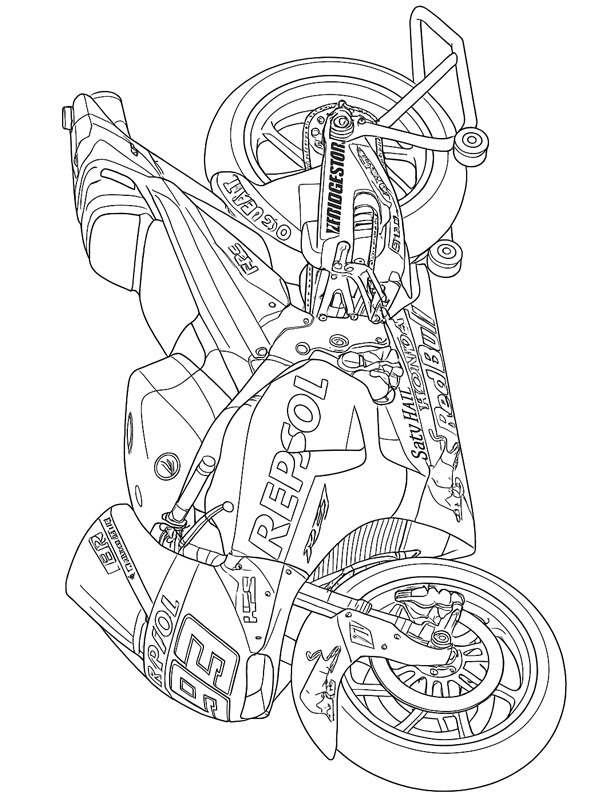 Honda Repsol MotoGP Målarbild Honda Repsol MotoGP Målarbild
