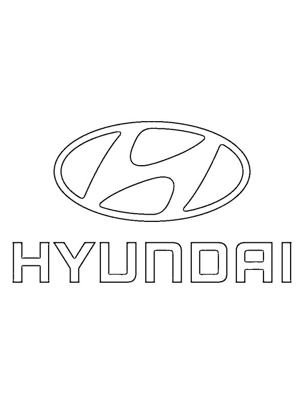 Hyundai logga Målarbild