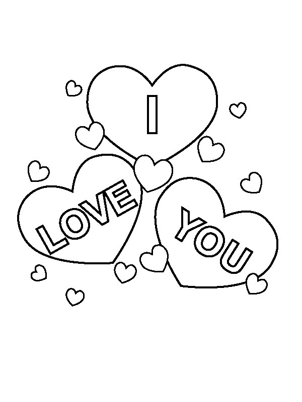 I love you Målarbild I love you Målarbild