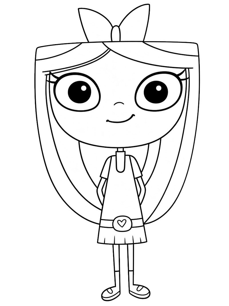 Isabella (Phineas och Ferb) Målarbild