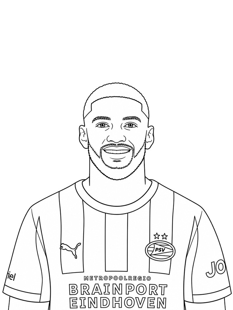 Ismael Saibari Målarbild Ismael Saibari Målarbild
