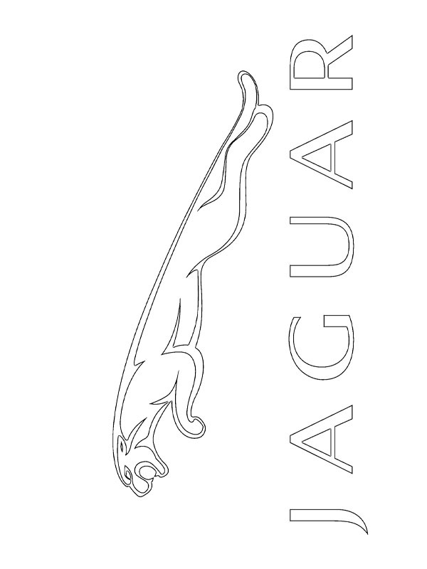 Jaguar Logga Målarbild