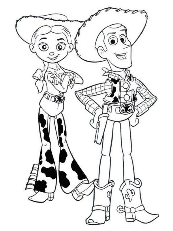 Jessie och Woody (Toy Story) Målarbild Jessie och Woody (Toy Story) Målarbild