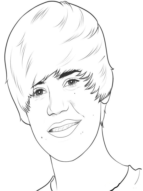Justin Bieber Målarbild