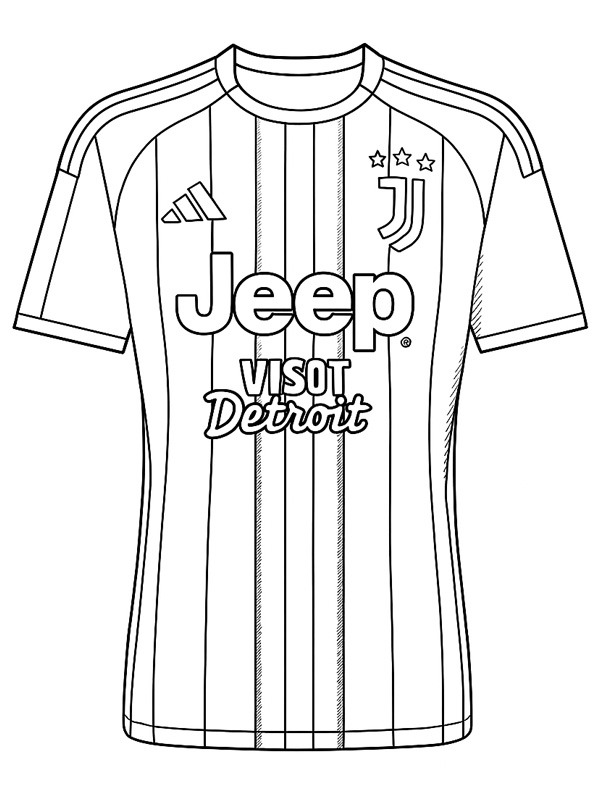 Juventus tröja Målarbild Juventus tröja Målarbild