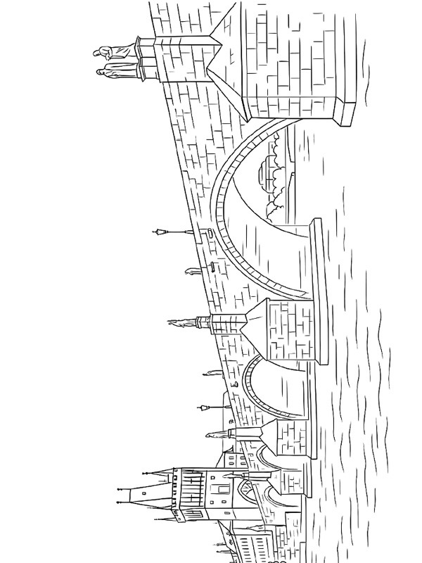 Karlsbron Målarbild Karlsbron Målarbild