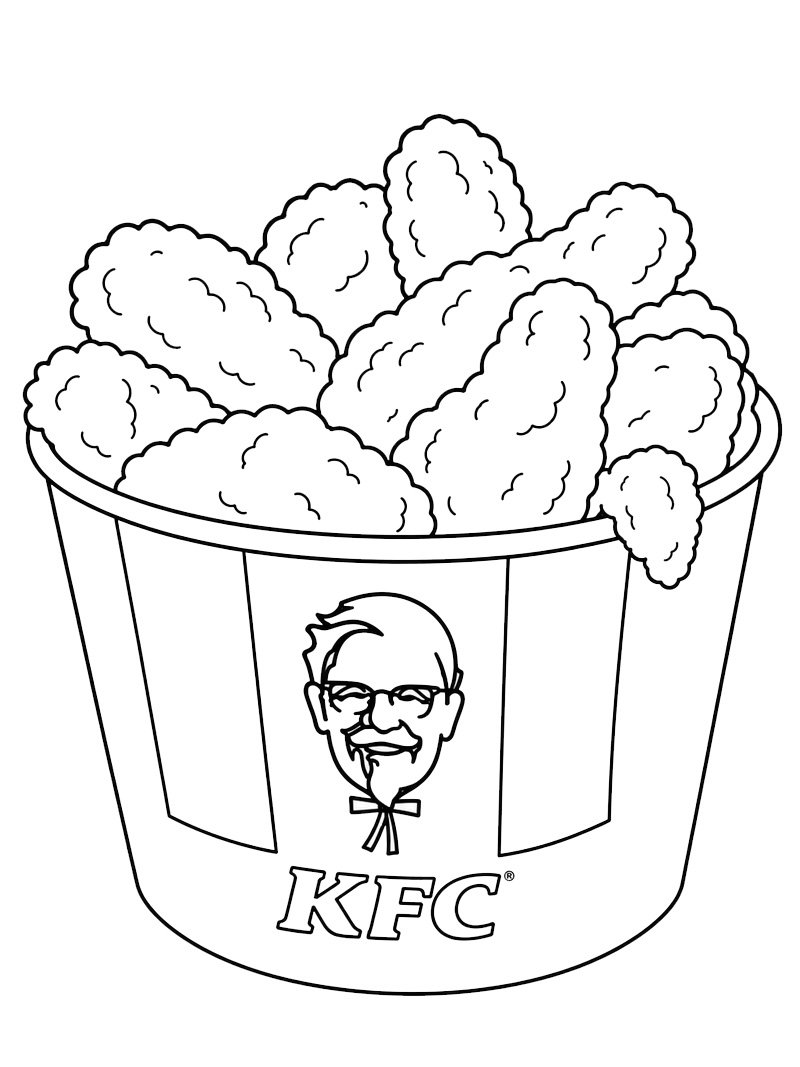 KFC Hot wings Målarbild