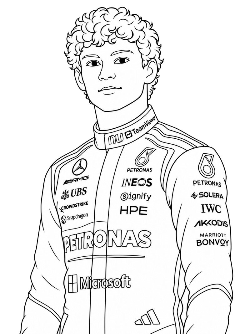 Kimi Antonelli Målarbild
