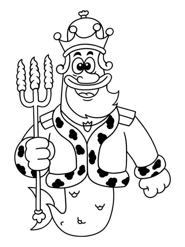 Kung Neptunus Målarbild