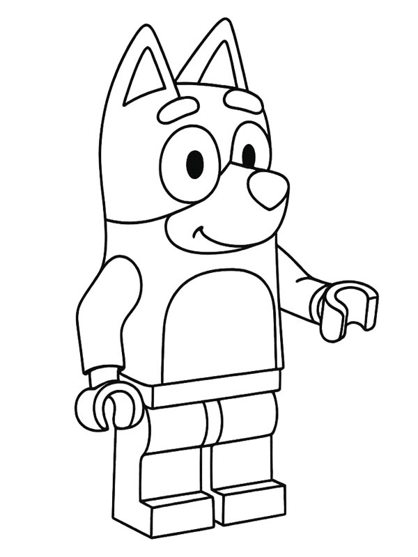LEGO Bluey Målarbild LEGO Bluey Målarbild