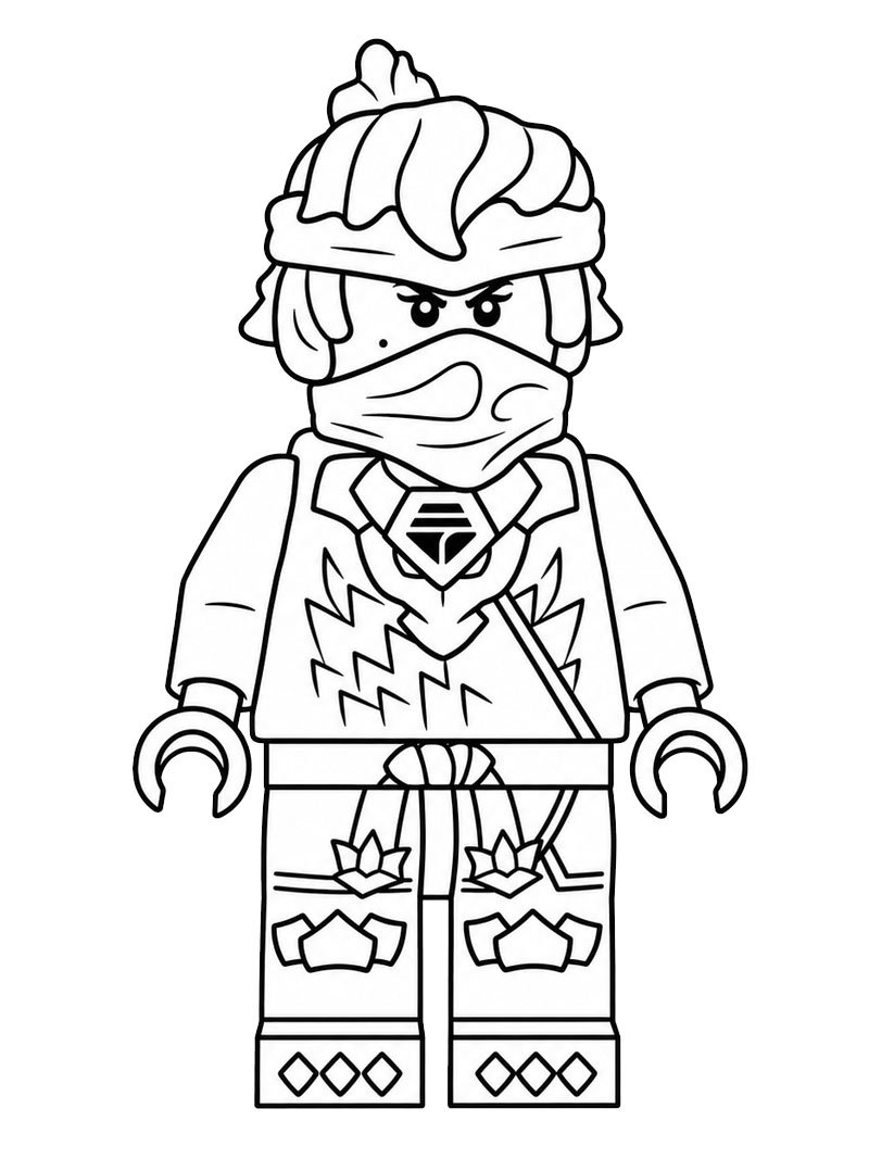 Lego Ninjago Nya Målarbild