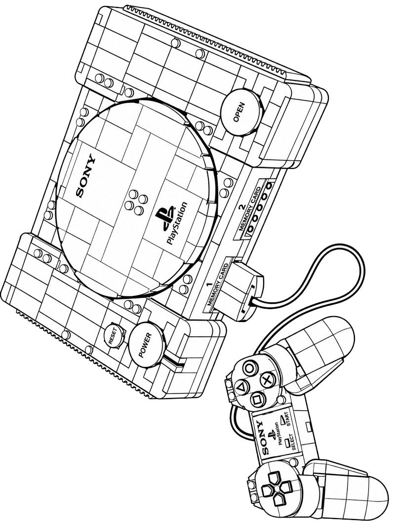 LEGO PlayStation Målarbild